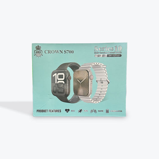 Crown S700 Series 10 Smartwatch – Affordable Smartwatch Pakistan with Bluetooth Calling & Health Tracking