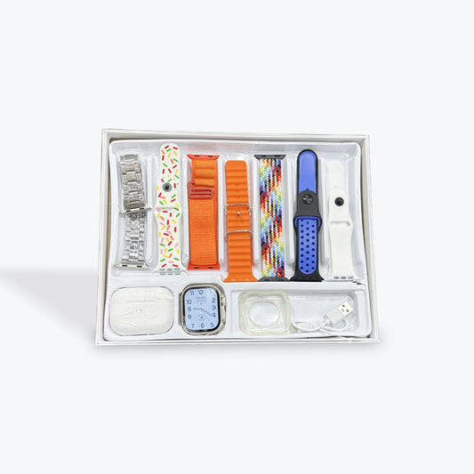 i20 Ultra Max Suit Smartwatch – 10‑in‑1 Bundle Pakistan |Calling Earbuds