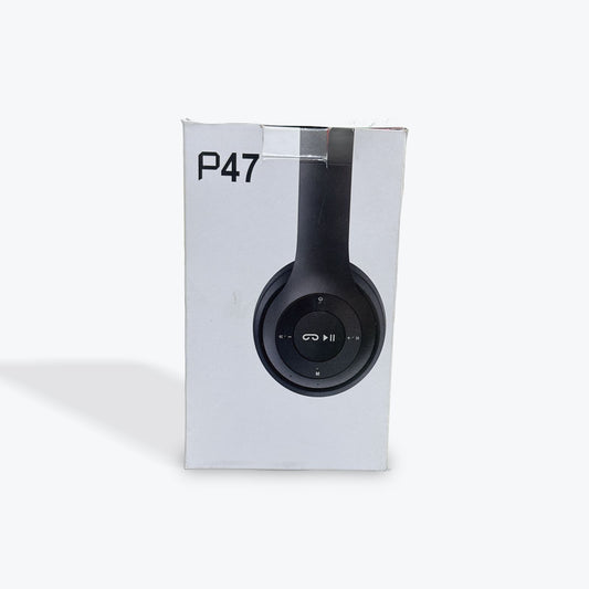 P47 Wireless Bluetooth Headphones – Foldable On‑Ear, Built‑In Mic